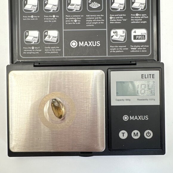 Faceted Oval Smoky Quartz Loose Gemstone 15mm Length - Picture 10 of 10